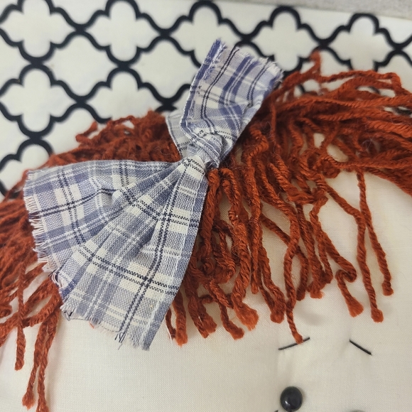 New Primitive Rag Doll Head Pillow Decorations Decor - Picture 6 of 9